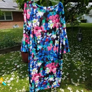 Floral Bell Sleeve Dress